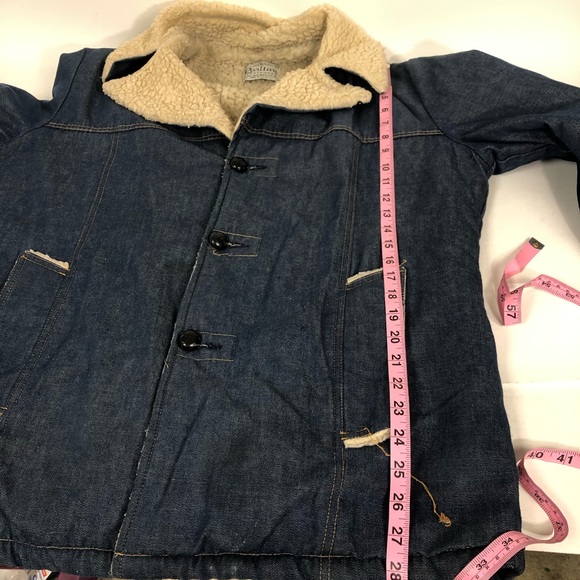 Vintage Raritan Denim Shearling lining 80s Jacket - Picture 4 of 8